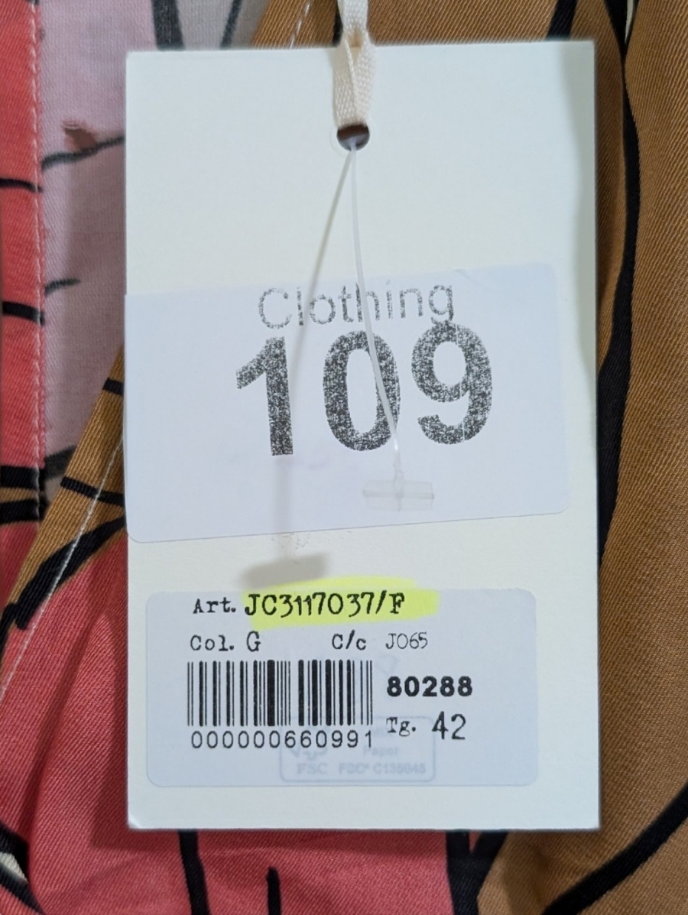 JUCCA Italy NWT Floral Viscose V-Neck Midi Dress 42 / Small - Picture 5 of 8